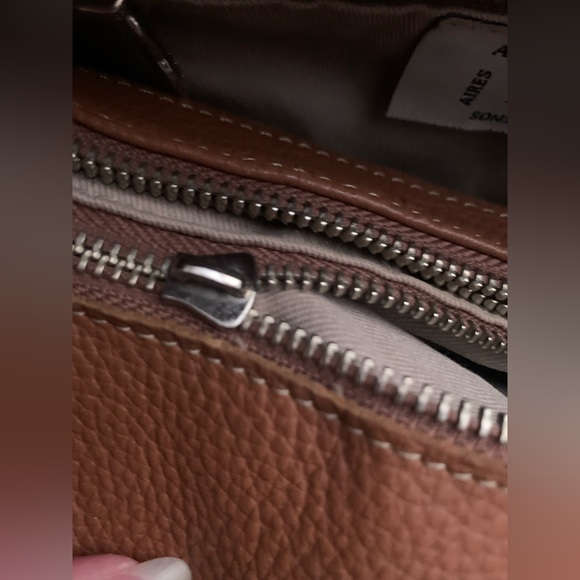 Faiez brown pebble leather purse - Picture 12 of 14